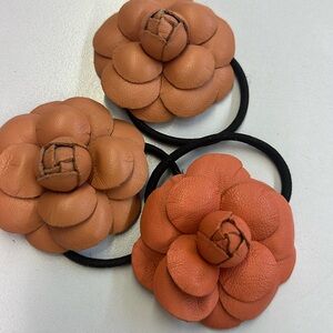 Leather Hair Accessories/leather flower